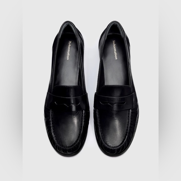 Reformation Shoes - Reformation Ani Loafer in Black, Size 8, NWT